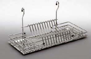 Сушилка на релинг, поддон пластик, 445х265х255мм, хром